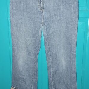 Cache Embellished Flare Jeans SZ 12